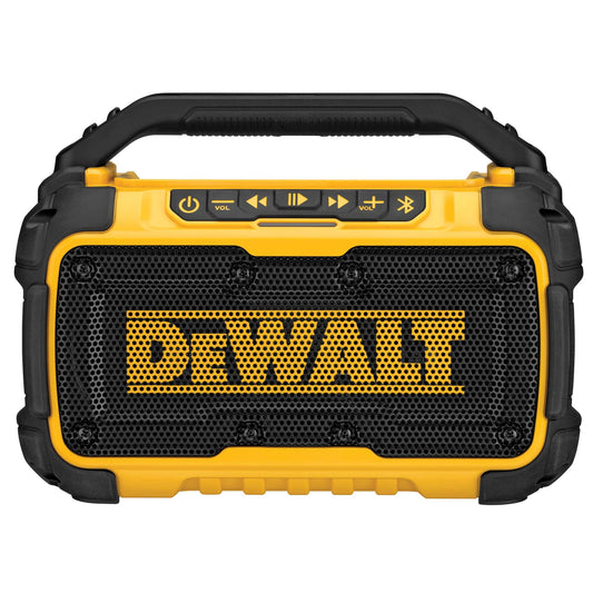 DEWALT 12-volt or 20-volt Max Cordless Bluetooth Compatibility Jobsite Bluetooth Speaker DCR010