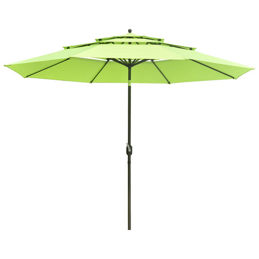 Sunrinx 11-Feet Steel Market Patio Umbrella
