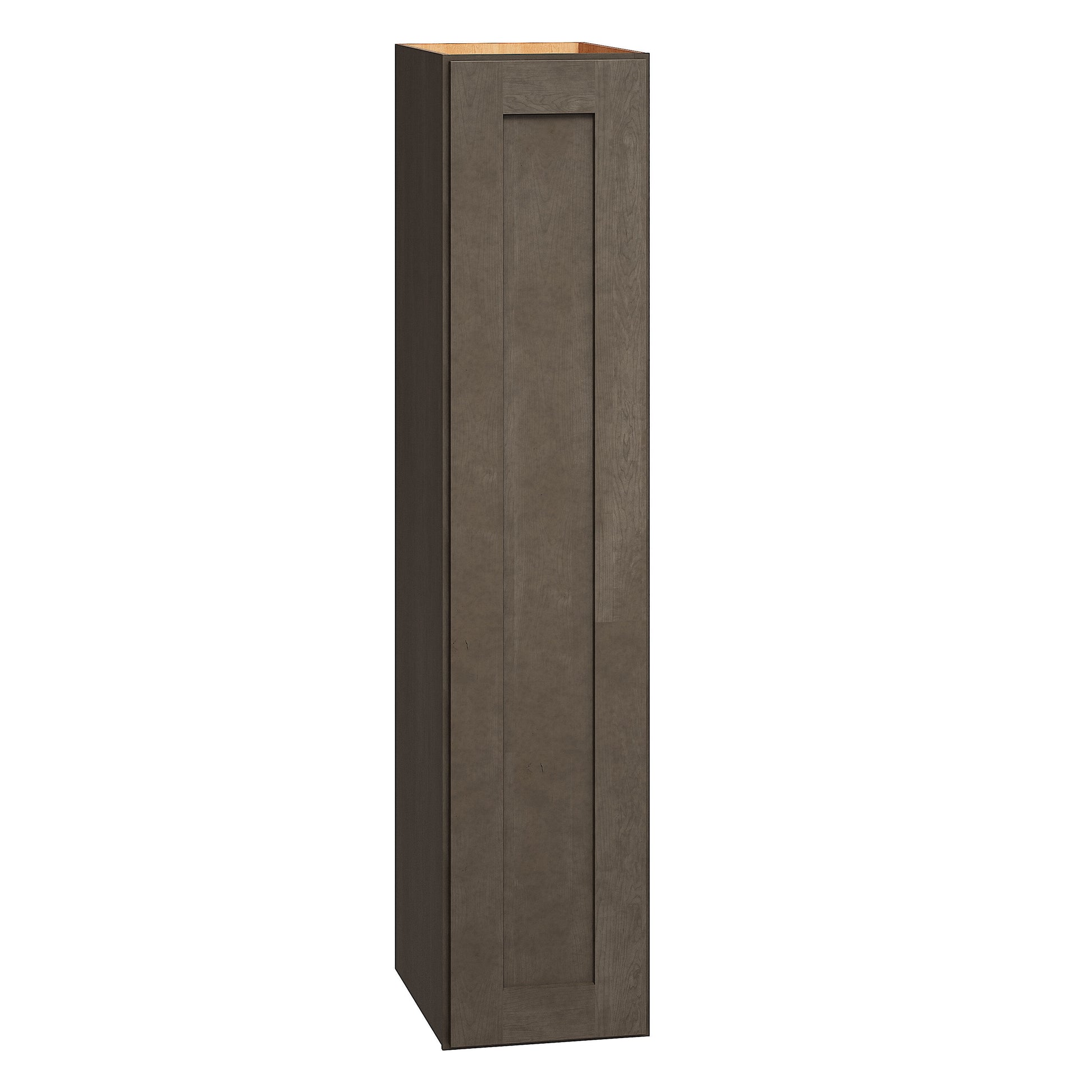 Diamond Express Jamestown 9-in W x 42-in H x 12-in D Colt Brown Wall Fully assembled Plywood Cabinet Recessed Panel Shaker