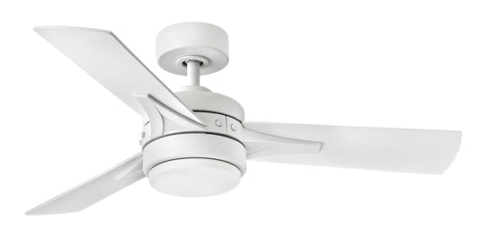 Hinkley Ventus 44-in Integrated LED Smart Matte White with Matte White Blades Propeller Ceiling Fan With Light - Remote Included ( 3 -Blade )