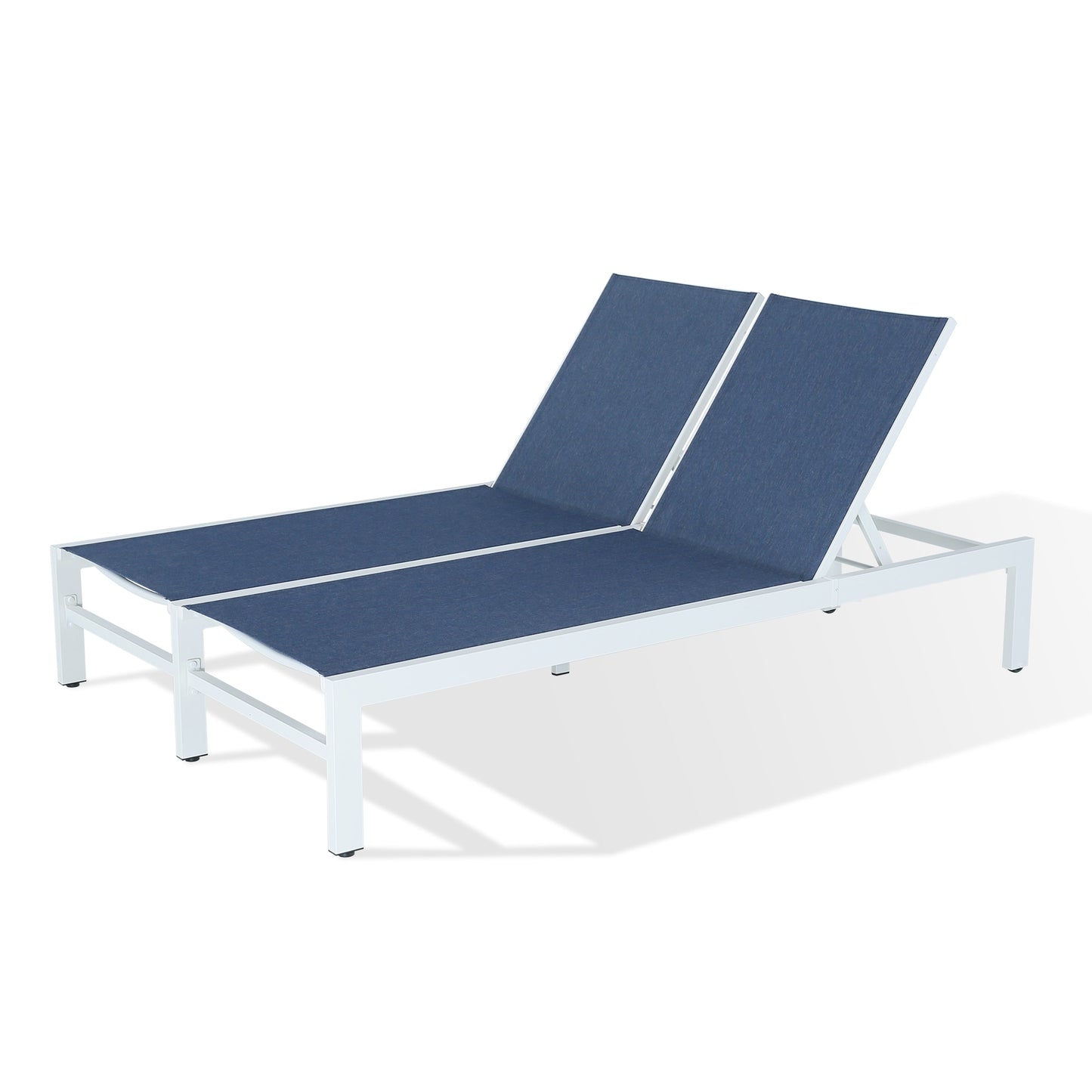 PEAK HOME FURNISHINGS Powder-coated Composite Frame Chaise Lounge Chair with