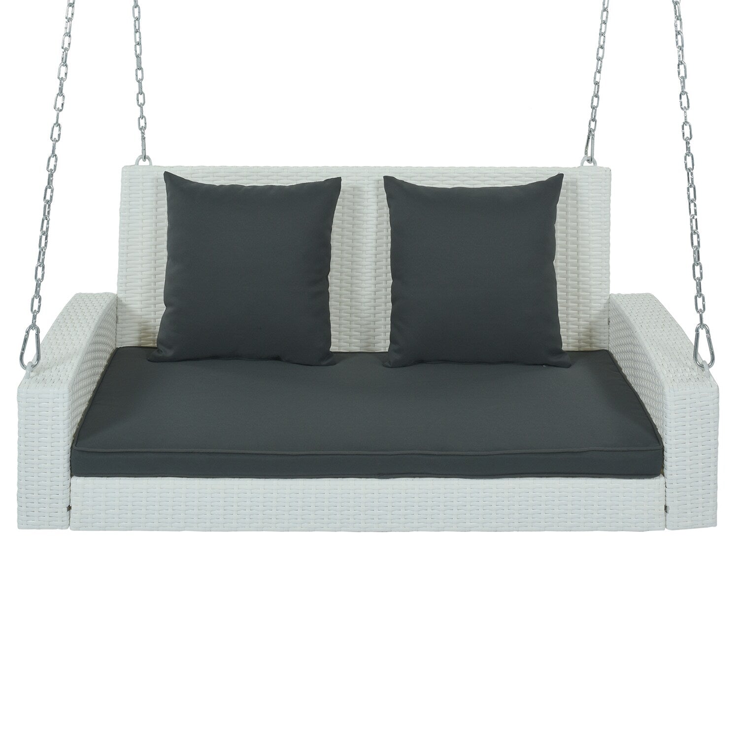 SINOFURN 2-person Beige Outdoor Swing