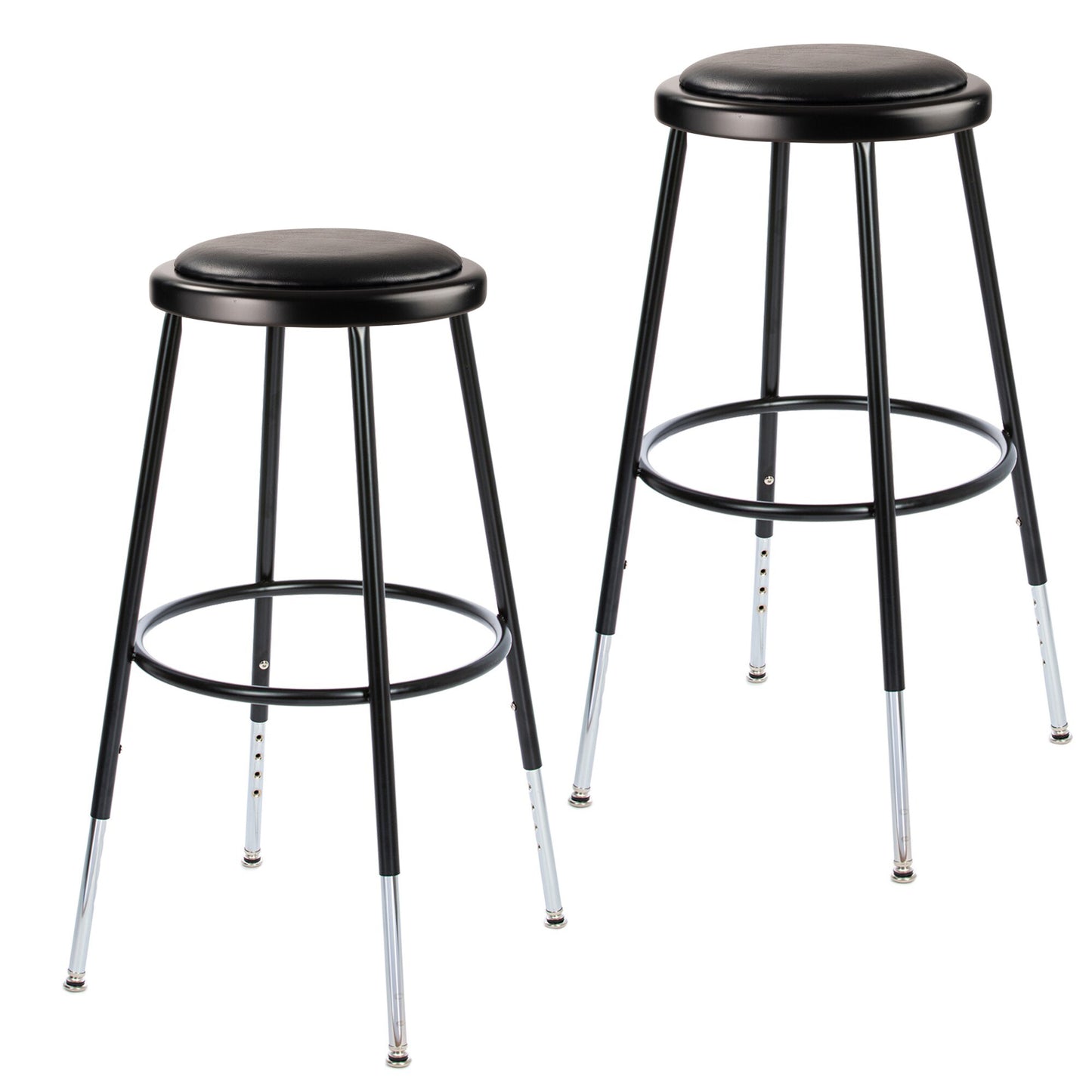 Hampden Furnishings 2-Pack 24.5-in x 14-in Work Seat HMD6400BBK-H/2