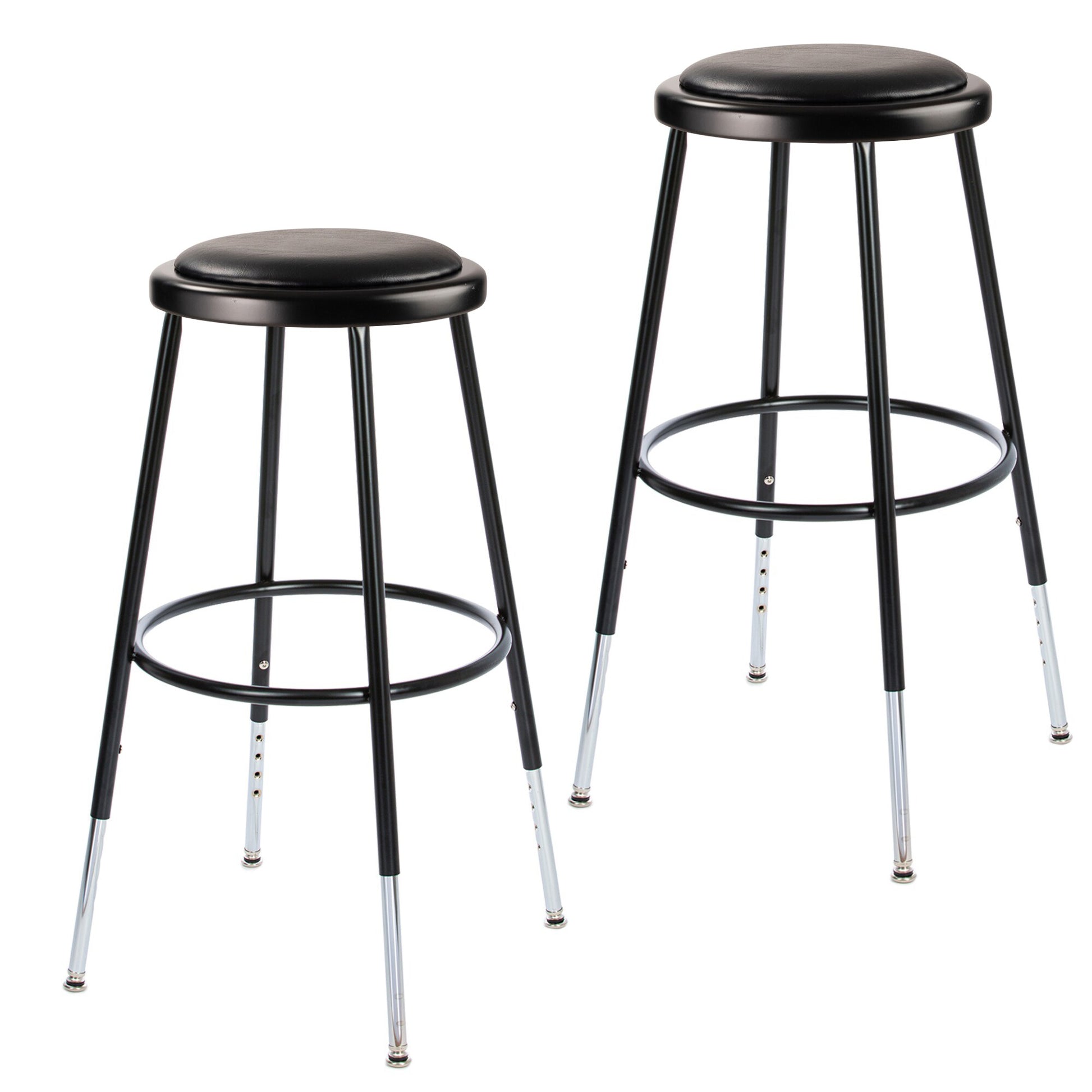 Hampden Furnishings 2-Pack 24.5-in x 14-in Work Seat HMD6400BBK-H/2