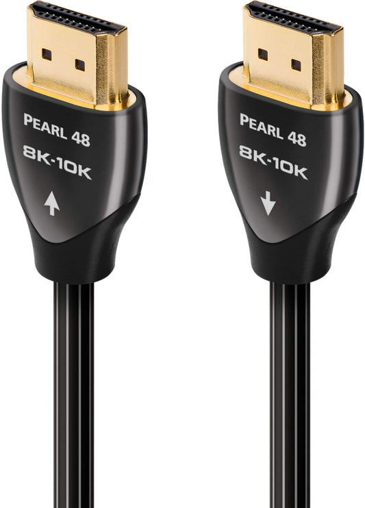 AudioQuest - Pearl 16.4' 4K-8K-10K 48Gbps In-Wall HDMI Cable - Black/White