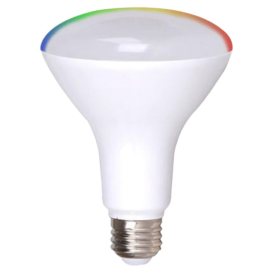 Simply Conserve ENERGY STAR Smart WiFi Bluetooth BR30 LED Lamp 65-Watt EQ BR30 Color-changing Medium Base (e-26) Dimmable Smart LED General Purpose Light Bulb (24-Pack) L8WBR30RGBWIFIG224PK