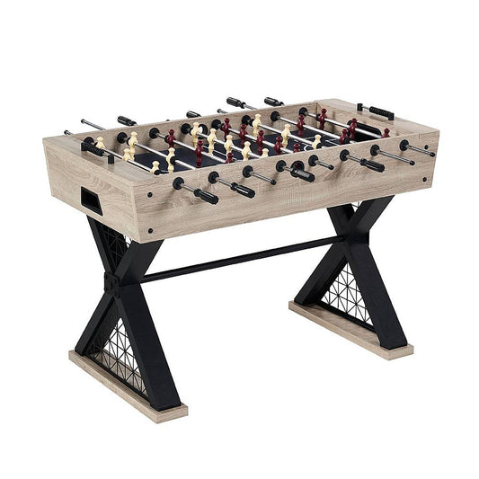 Barrington - Billiards Brooks 48 Inch Foosball Table, black/brown - Light Brown/Black