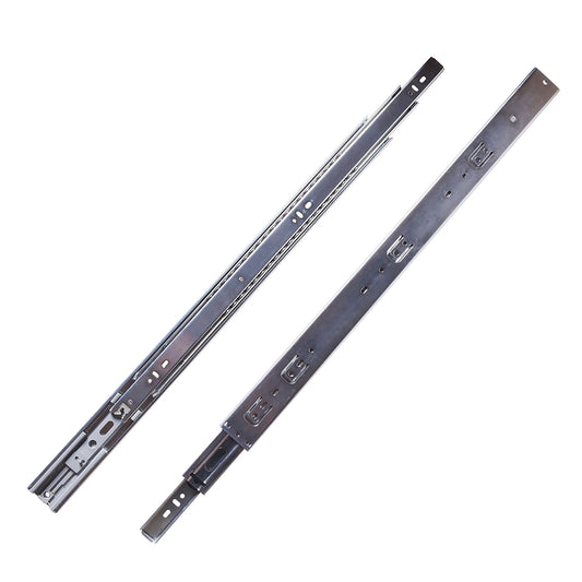 Hickory Hardware 16-in Full Extension Soft Close Side Mount 100-lb Load Capacity Heavy Duty Silver Drawer Slide (5-Pieces) P1055/16-2C-5B
