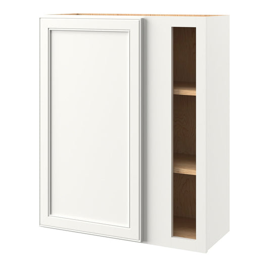 allen + roth McKeller 30-in W x 36-in H x 12-in D Linen Blind Corner wall Fully assembled Cabinet Flat Panel