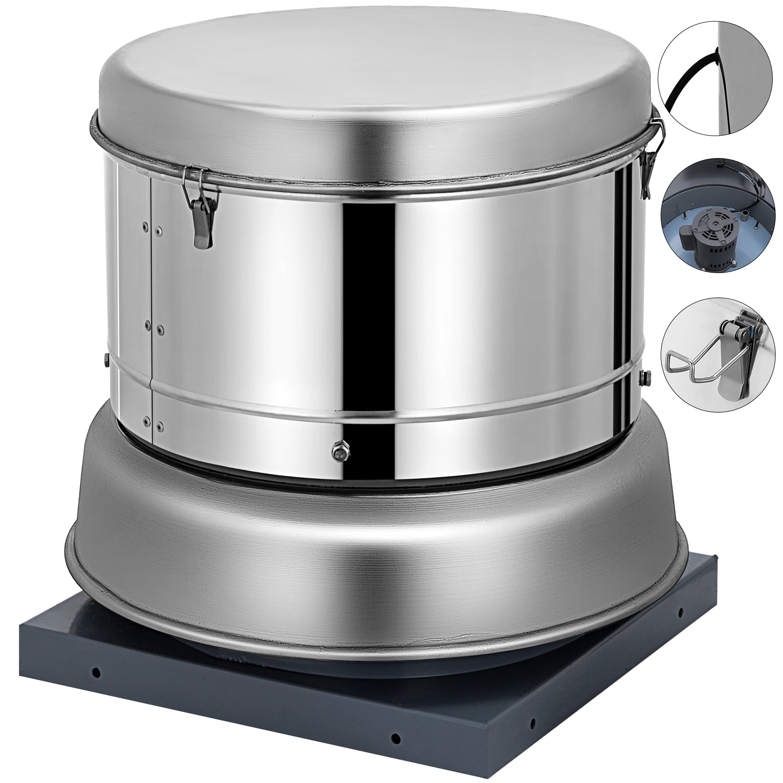 VEVOR 2400 CFM Roof Fan 2400-CFM Heat/Moisture recovery Air Exchanger