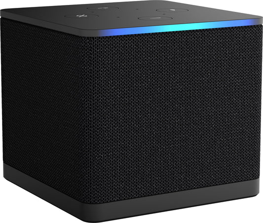 Amazon - Fire TV Cube 3rd Gen Streaming Media Player with 4K Ultra HD Wi-Fi 6E and Alexa Voice Remote - Black
