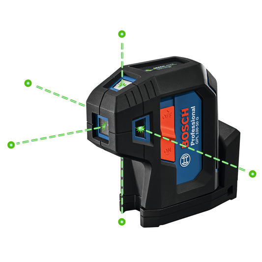 Bosch 125-ft Green Self-Leveling with Plumb Points Laser Level GPL100-50G