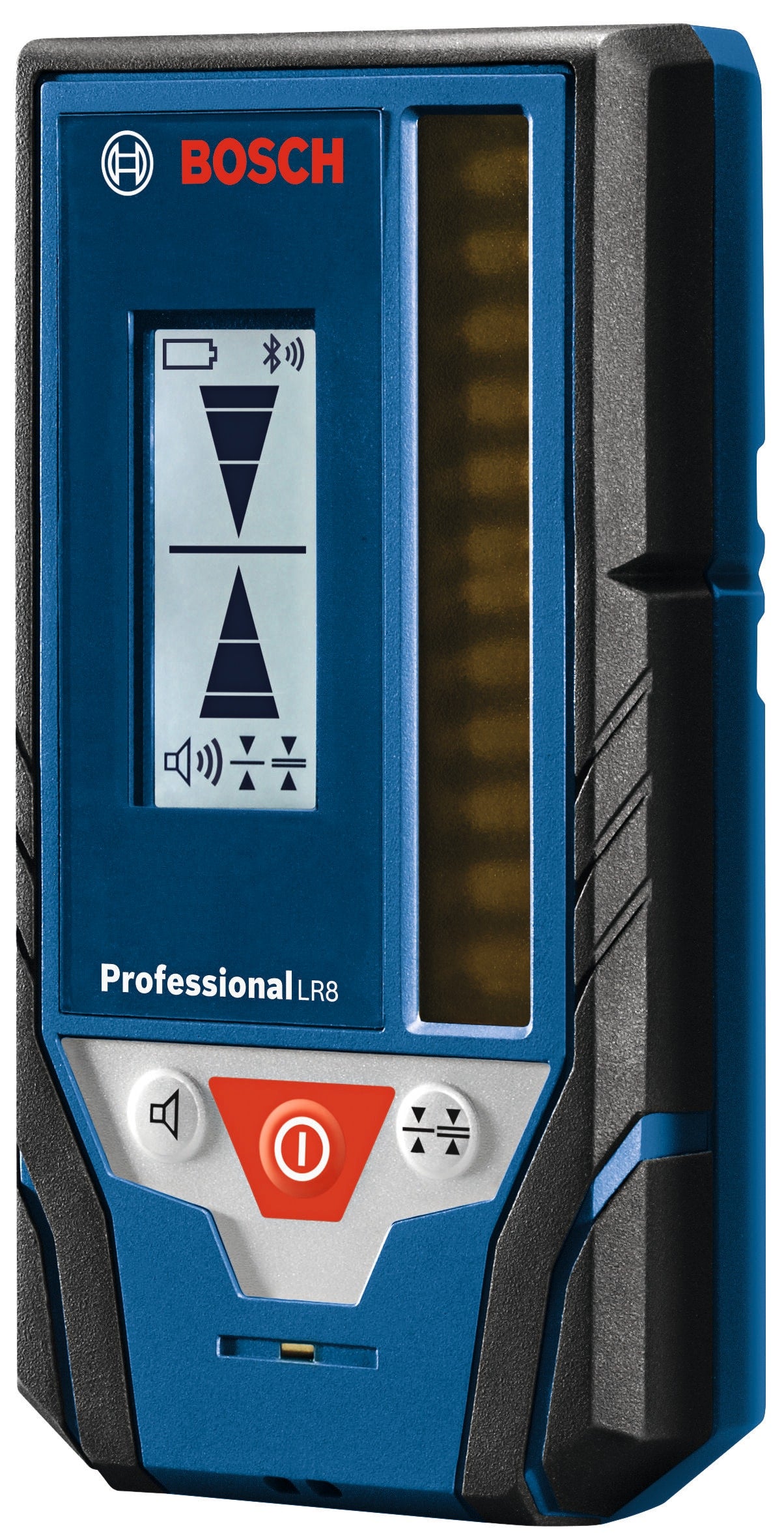 Bosch Advanced Line Laser Receiver, Red and Green Beam Compatible, 330-ft Diameter, with Mounting Bracket and Carry Case LR 8