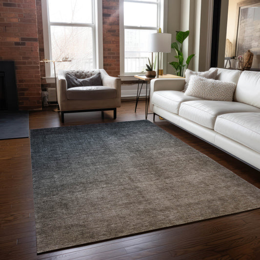 Addison Rugs Chantille ACN569GY 9 x 12 (ft) Gray Rectangular Indoor/Outdoor Machine washable Area rug