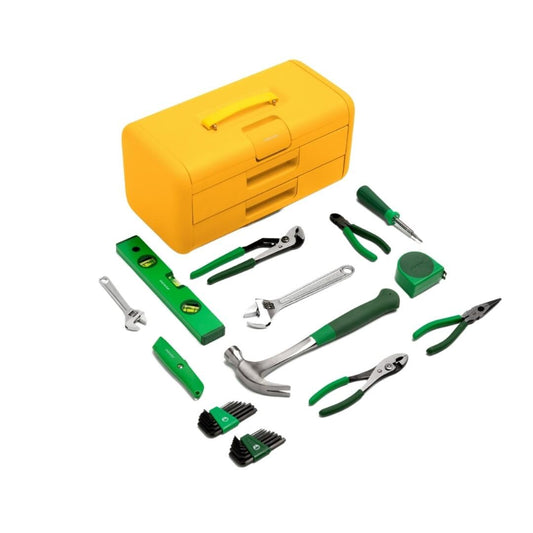 Character 13-Piece Household Tool Set with Hard Case K-CHA-SET-ESL-YL