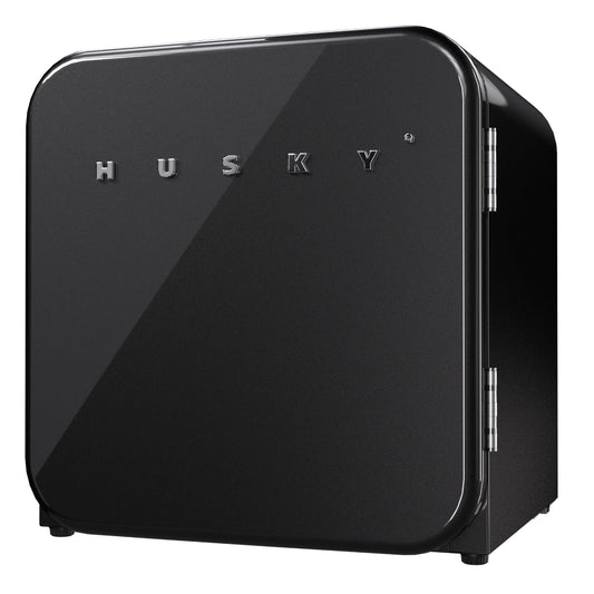 SnowLion Premium 43L Countertop Retro 1.5-cu ft Mini Fridge ( Black ) Garage Ready ENERGY STAR