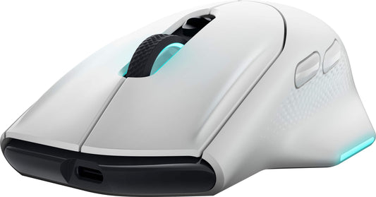 Alienware - Wireless Gaming Mouse – AW620M - Lunar Light