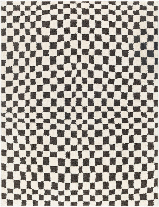 Livabliss 7 x 10 (ft) Polyester Black Rectangular Indoor Geometric Global Area rug