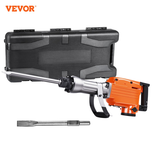 VEVOR 2200 W 2 Chisel Bit 1350 BPM 110-Volt Corded Demolition Hammer DXDHYCPZJZKJ1XQ8GV1