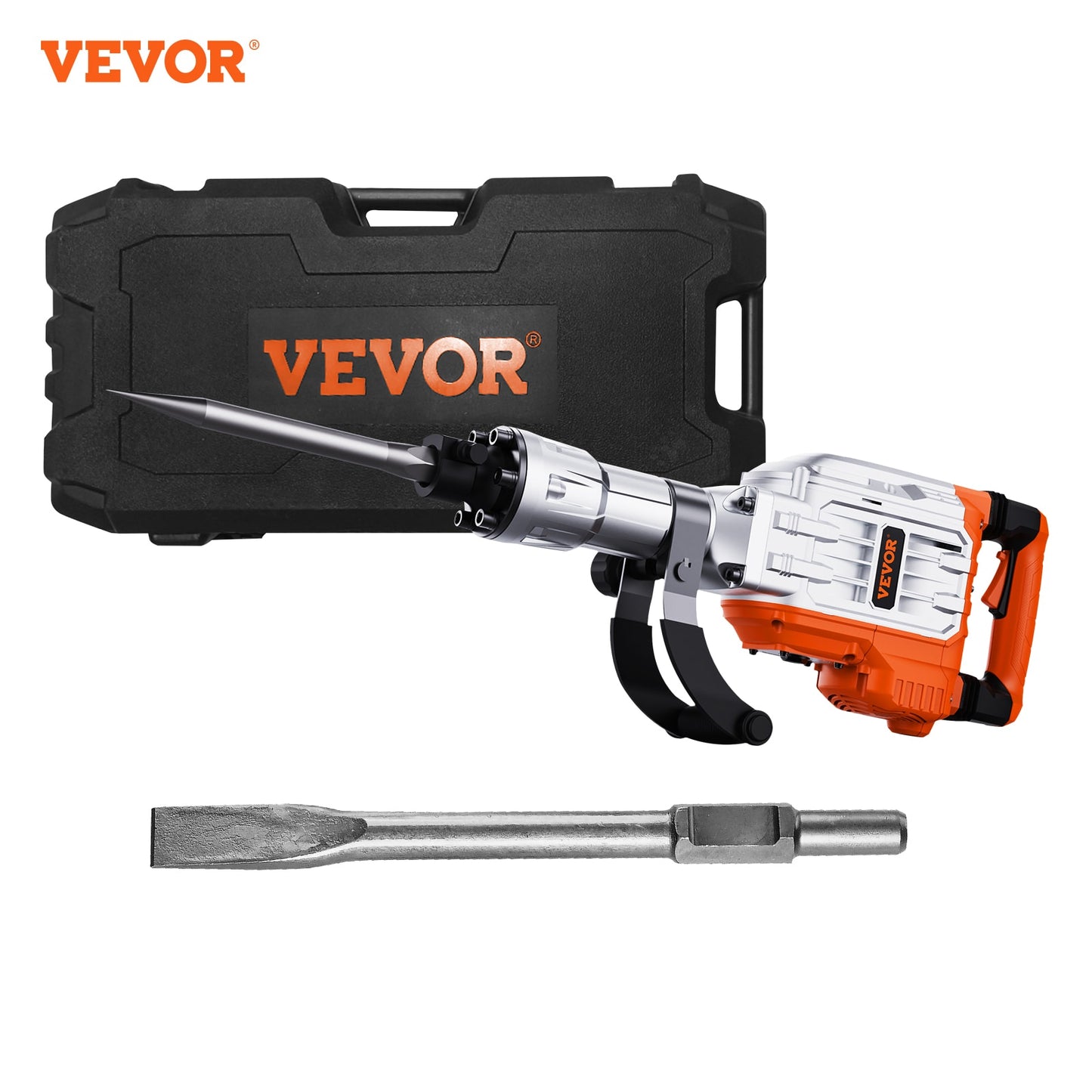 VEVOR 3500 W 2 Chisel Bit 1900 BPM 110-Volt Corded Demolition Hammer DXDHYCPZJZKJ1REIGV1