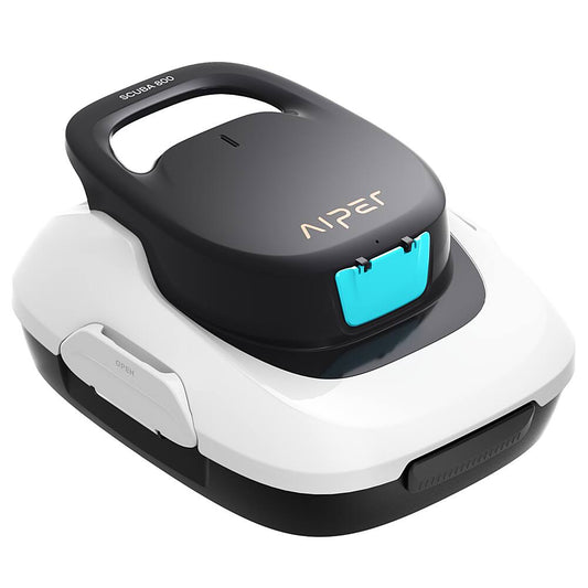Aiper - S 800 Cordless Robotic Pool Cleaner for Flat Above-Ground Pools up to 860sq.ft, Automatic Pool Vacuum - White