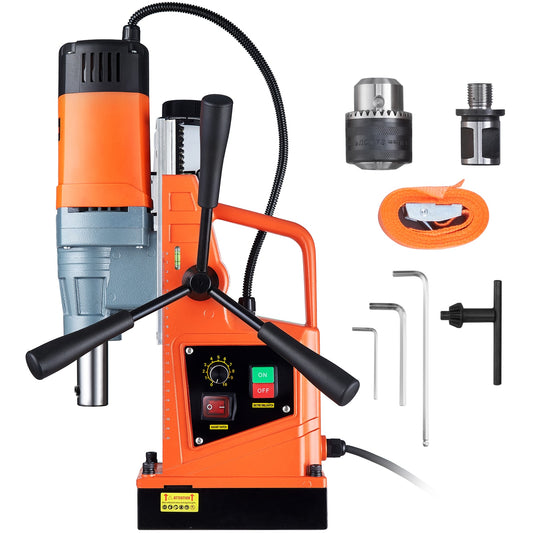 VEVOR 1550W 500-RPM Magnetic Drill 14-Amp Variable-Speed Bench Drill Press CLZDPMHZK50MM4XYRV1