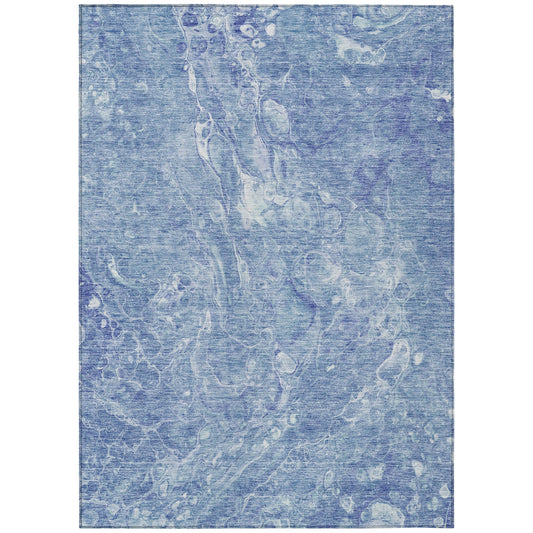 Addison Rugs Chantille ACN670SK 8 x 10 (ft) Sky Rectangular Indoor/Outdoor Geometric Machine washable Area rug