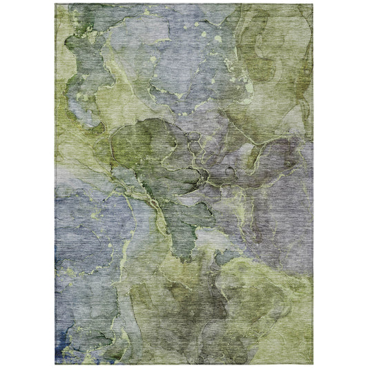 Addison Rugs Chantille ACN689OL 8 x 10 (ft) Olive Rectangular Indoor/Outdoor Geometric Machine washable Area rug