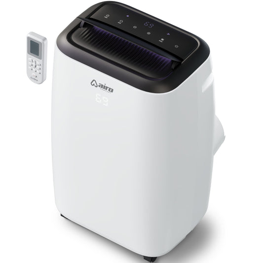 AIRO COMFORT 5000-BTU DOE (115-Volt) White Vented Portable Air Conditioner with Remote Cools 350-sq ft AIRO-AIRCOND-8K
