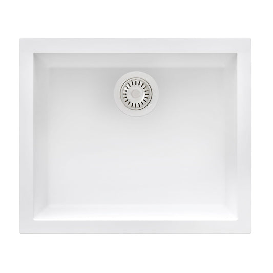Ruvati epiGranite Undermount 23-in x 17-in Composite Single bowl Kitchen Sink