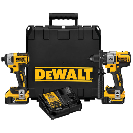 DEWALT XR 2-Tool 20-Volt Brushless Power Tool Combo Kit with Hard Case (2-Batteries and charger Included) DCK299P2