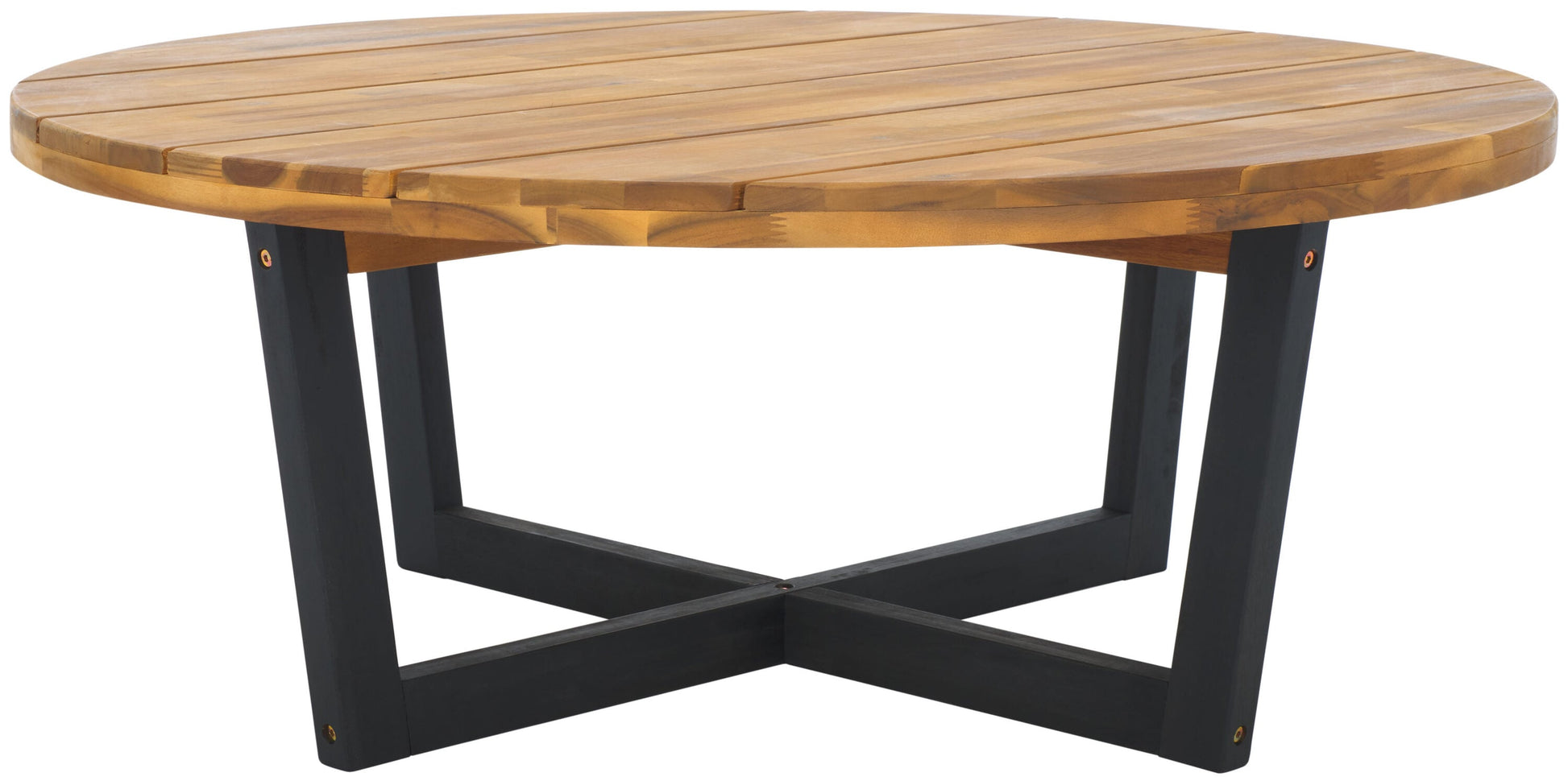 Safavieh Leo Round Outdoor Coffee Table 39.4-in W x 39.4-in L
