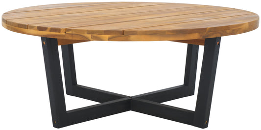 Safavieh Leo Round Outdoor Coffee Table 39.4-in W x 39.4-in L