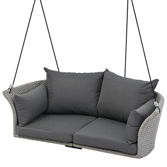 Bybafun 2 -person Gray HDPE Outdoor Swing