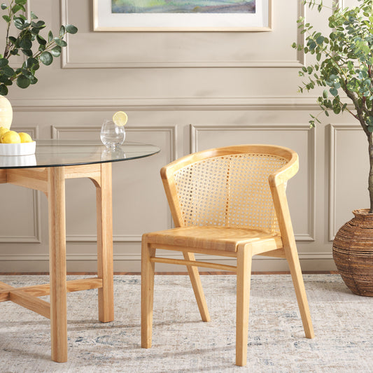 Safavieh Edan Contemporary/Modern Dining Arm Chair (Wood Frame)