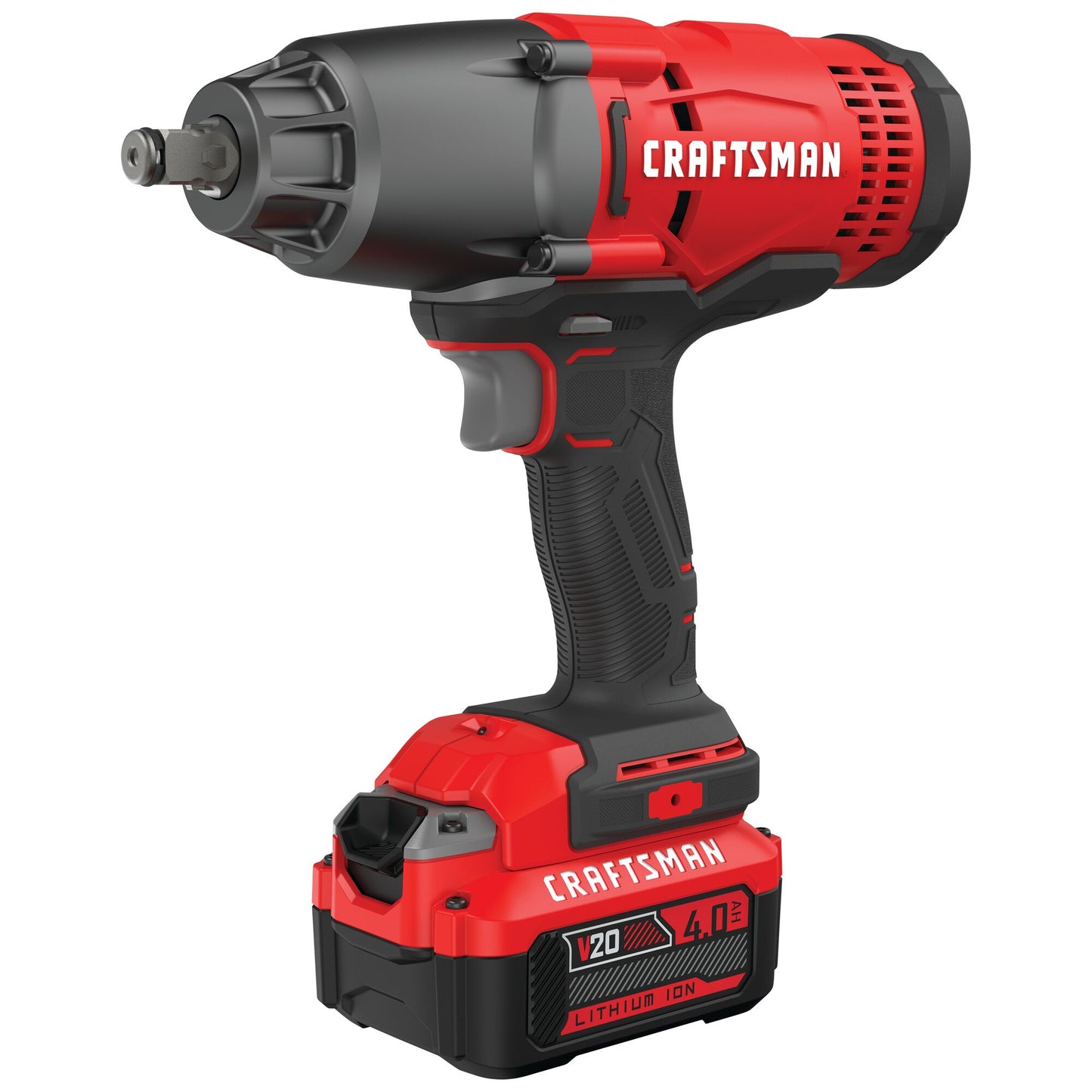 CRAFTSMAN V20 20-volt Max Variable 1/2-in Drive Cordless Impact Wrench (Battery Included) CMCF900M1
