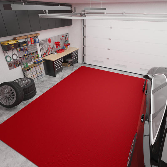 Ottomanson 6 ft 6 in x 39 ft Extra Long Hallway Runner 7 x 39 (ft) Loomed Red Rectangular Indoor/Outdoor Solid Industrial Pet Friendly Runner rug