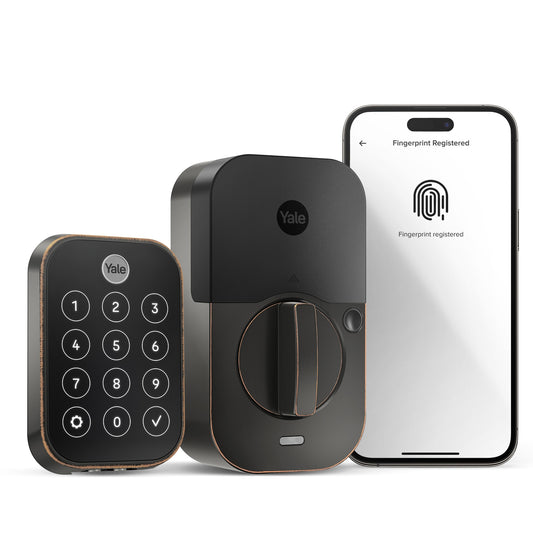 Yale Assure Lock 2 Oil Rubbed Bronze Smart Lock Electronic Deadbolt with Wifi Bluetooth Fingerprint Touchscreen Keypad YRD450-F-WF1-0BP