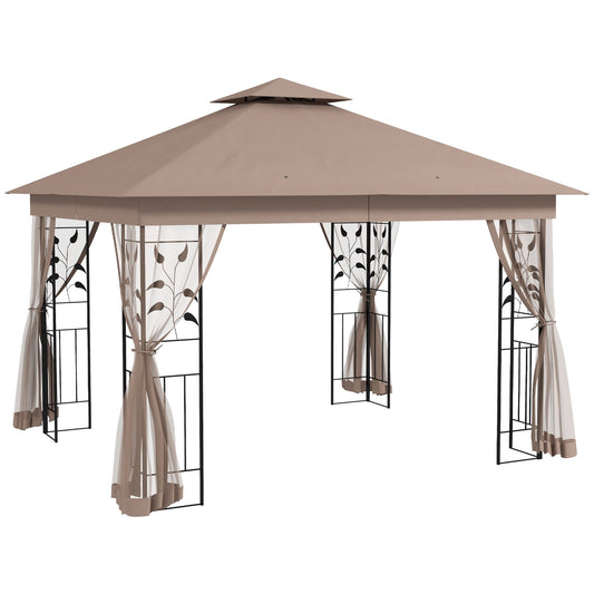 Kahomvis 10-ft x 12-ft Brown Rectangle Semi-permanent Soft top Roof