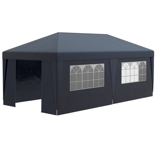 Kahomvis 19.5-Feet x 10-Feet Rectangle Blue Pop-up canopy
