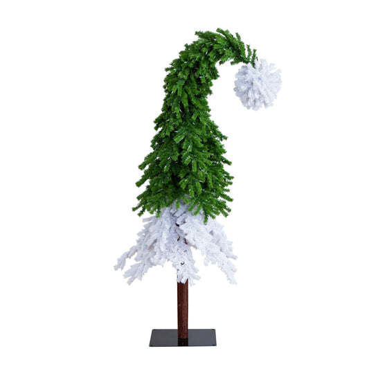 Nearly Natural 7-ft Fir Pre-lit Artificial Christmas Tree with Clear LED Lights