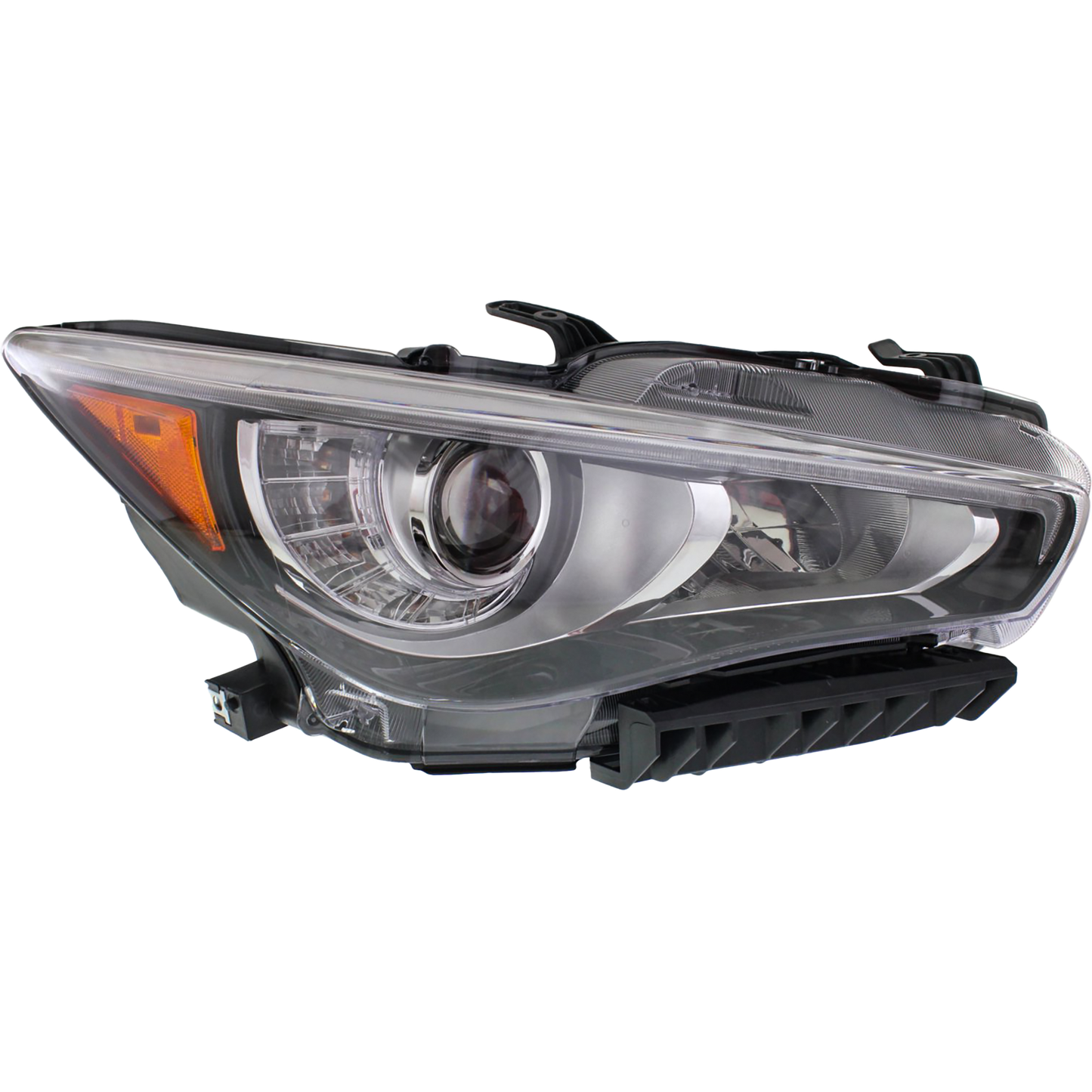 Garage-Pro Headlight Assembly Compatible with 2014-2017 Infiniti Q50 Passenger Side LED with Bulb