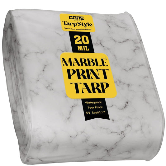 Core Tarps 40-ft x 40-ft White Commercial Polyethylene 20-mil Tarp
