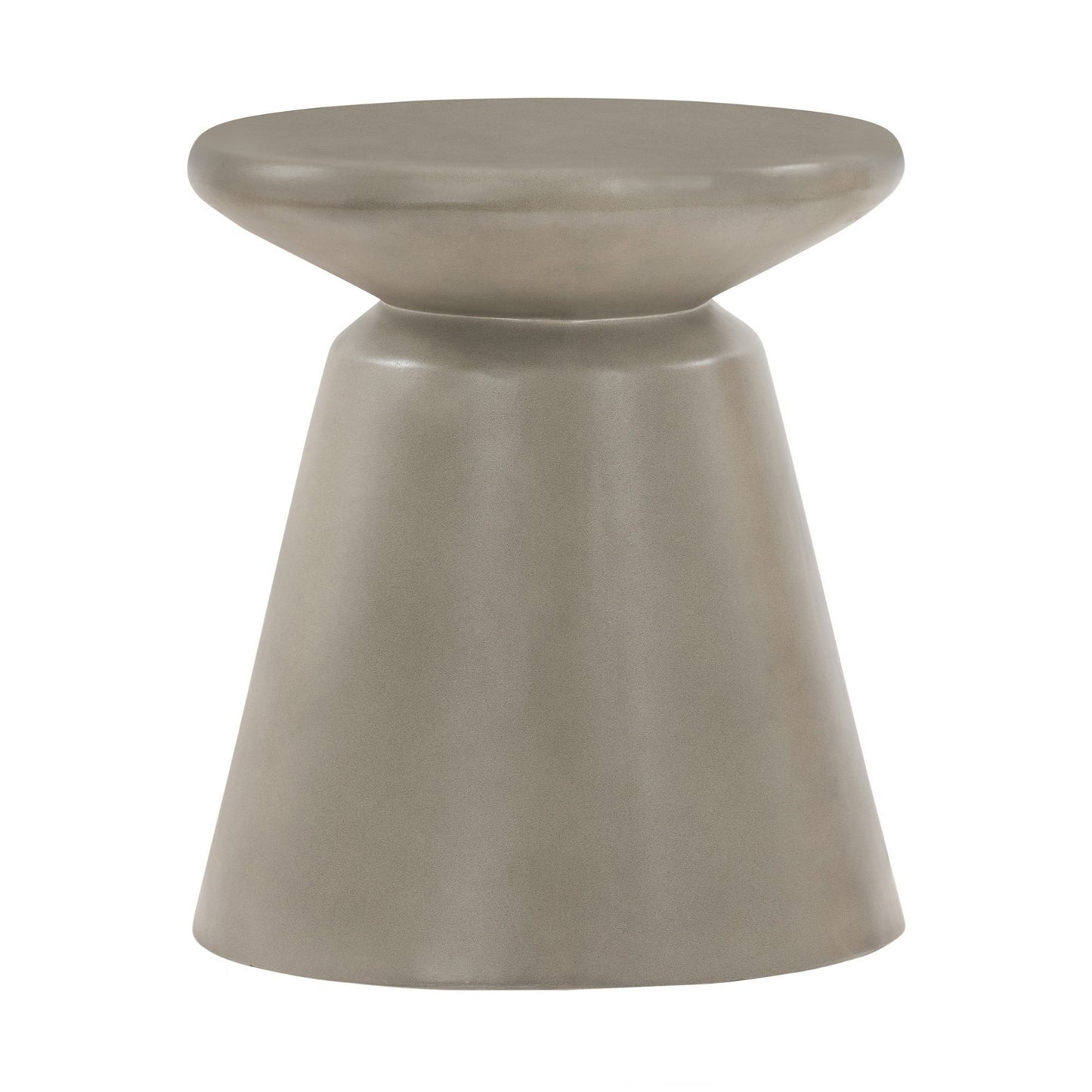Benzara Round Outdoor End Table 16-in W x 16-in L
