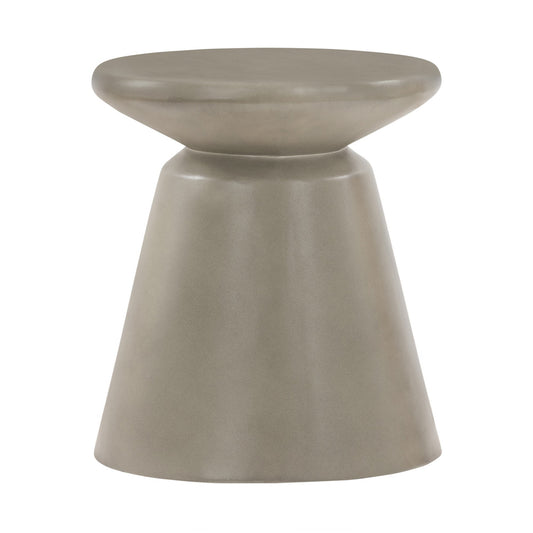 Benzara Round Outdoor End Table 16-in W x 16-in L