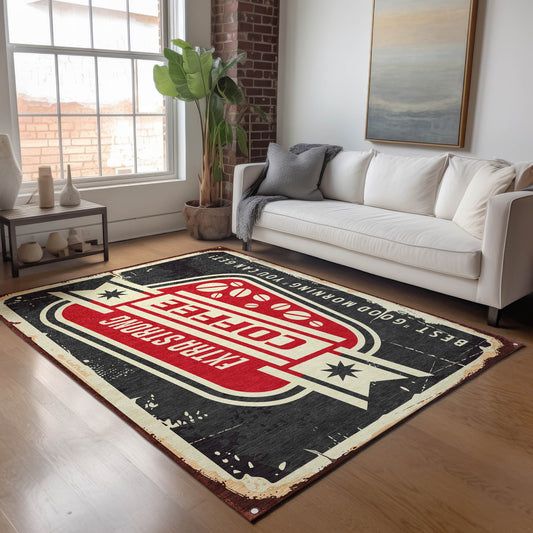 Addison Rugs Mayfield AMF166MI 8 x 10 (ft) Loomed Midnight Rectangular Indoor Geometric Machine washable Pet Friendly Area rug