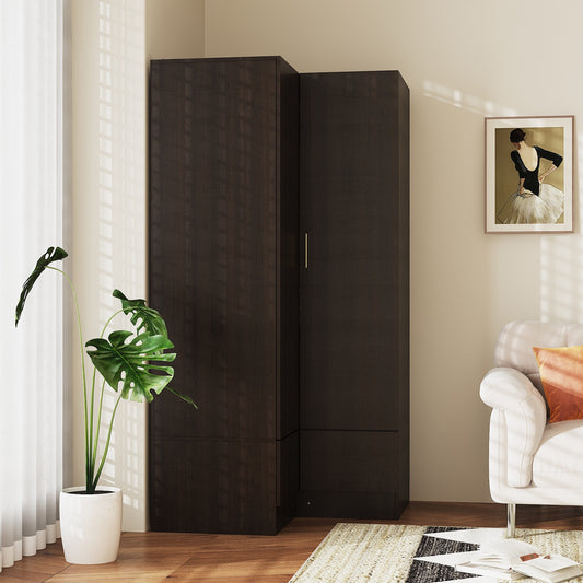 FUFU&GAGA Brown Armoire