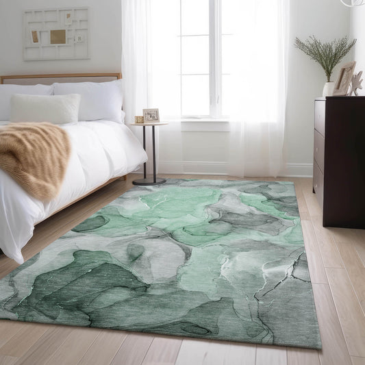 Addison Rugs Mayfield AMF551PI 8 x 10 (ft) Loomed Polyester Pink Rectangular Indoor Geometric Machine washable Area rug