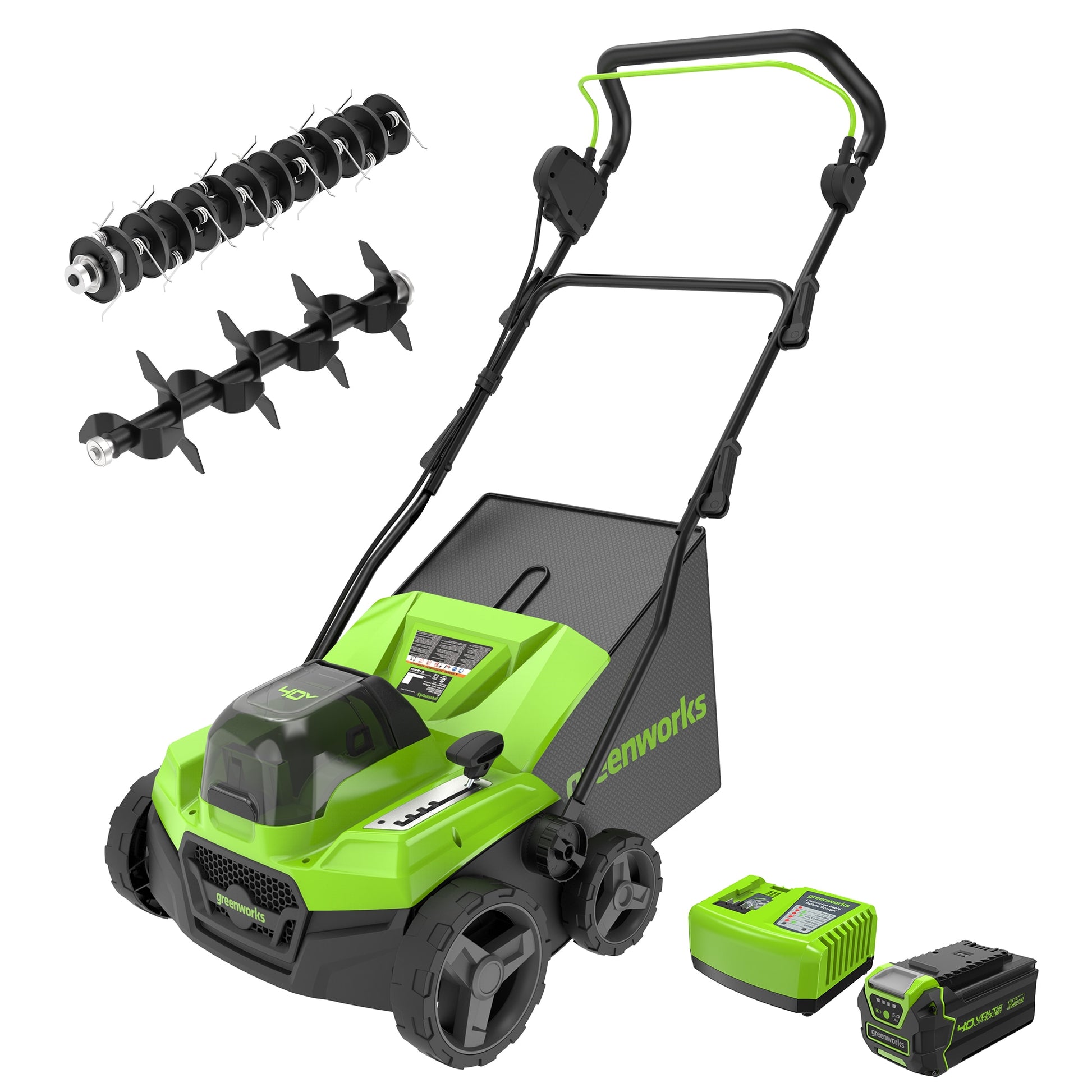 Greenworks 15-in Battery Powered Dethatcher
