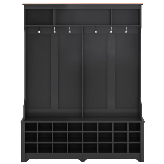 ZAKLOOP Black 6 -Hook Coat stand